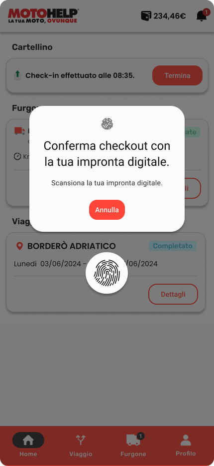 Fingerprint confirmation
