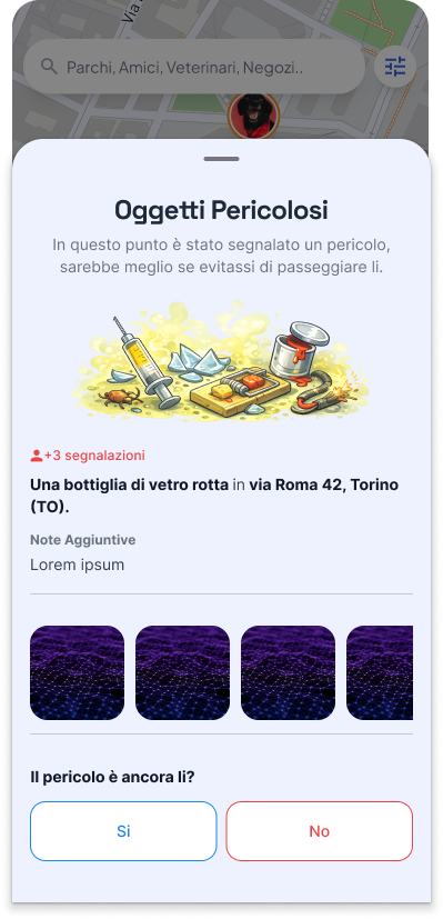 Danger screen