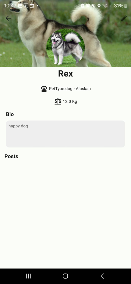 Old pet profile